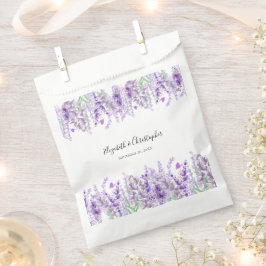 Sachets En Papier Lavande Botanique Floral Purple Mariage vert