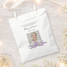 Lavender Seed Packet Memorial Funeral