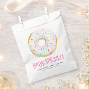 Sachets En Papier Le bébé blanc mignon de beignet d'aquarelle