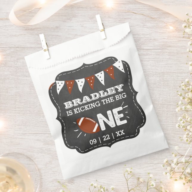 Sachets En Papier Le Big One | Football 1er anniversaire (Coupé)