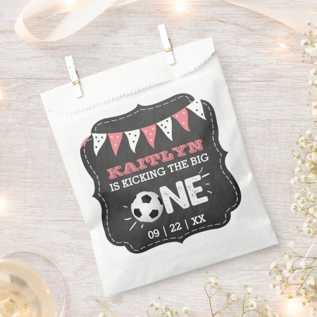 Sachets En Papier Le Big One | Football 1er anniversaire (Coupé)