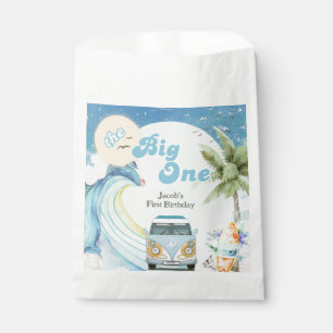 Sachets En Papier Le Big One Surfing Retro Première fête d'anniversa