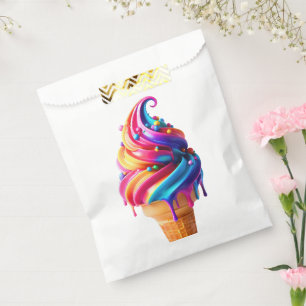 Sachets En Papier Le cône de glace classique de SlipperyJoe's vibran