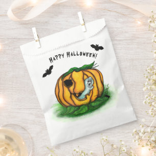 Sachets En Papier Le fantôme d'Halloween, chauve-souris, fantôme et 