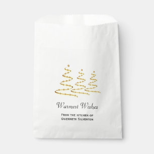 Sachets En Papier Le festin le plus chaud d'arbres de Noël de ruban