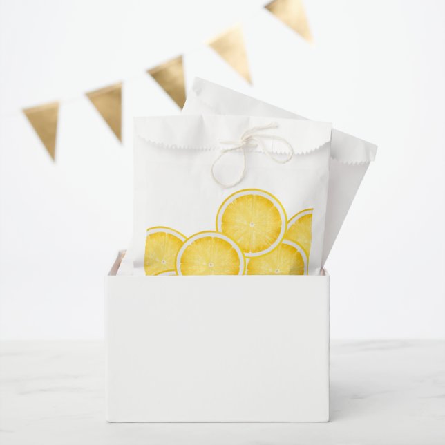 Sachets En Papier Le Lemon Spritz Jaune (Fête)