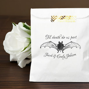 Sachets En Papier Le Mariage gothique Halloween Bat Til' Debout Fais