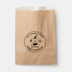 Sachets En Papier Le mélange parfait Café en papier kraft mariage