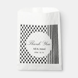 Sachets En Papier Le Palestinien Hatta Keffiyeh Mariage du Merci