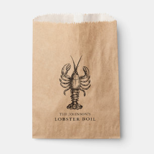 Sachets En Papier L'ébullition de homard ou font personnalisable