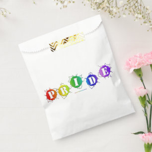 Sachets En Papier L'enseigne de fierté aux couleurs de l'arc-en-ciel