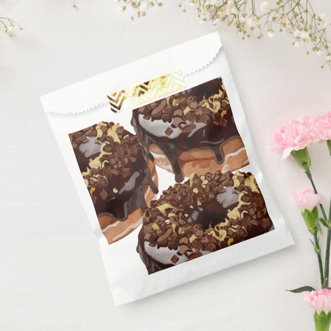 Sachets En Papier Les beignets au chocolat sont délicieux. (Scellé)