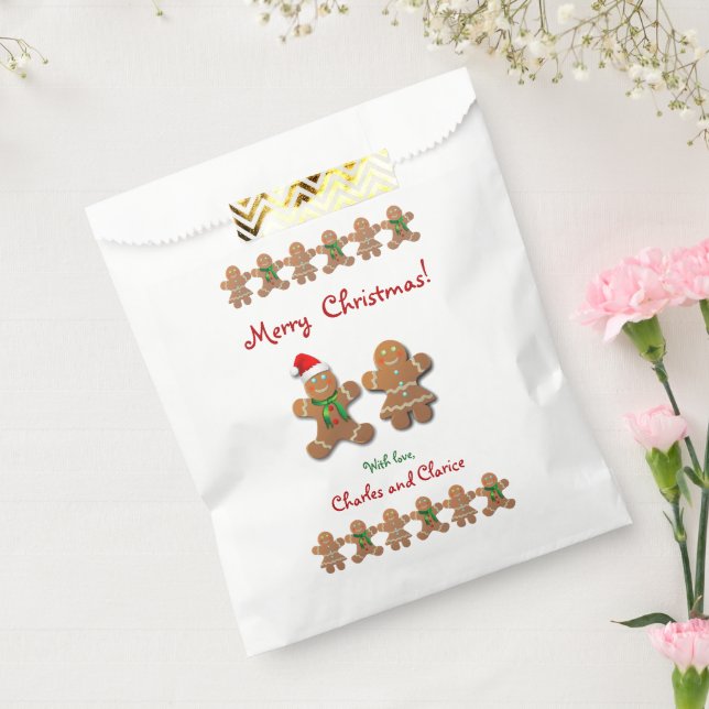 Sachets En Papier Les biscuits en pain d'épice fêtent Noël (Scellé)