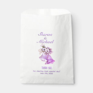 Sachets En Papier Les cloches du Mariage de lavande favorisent les n