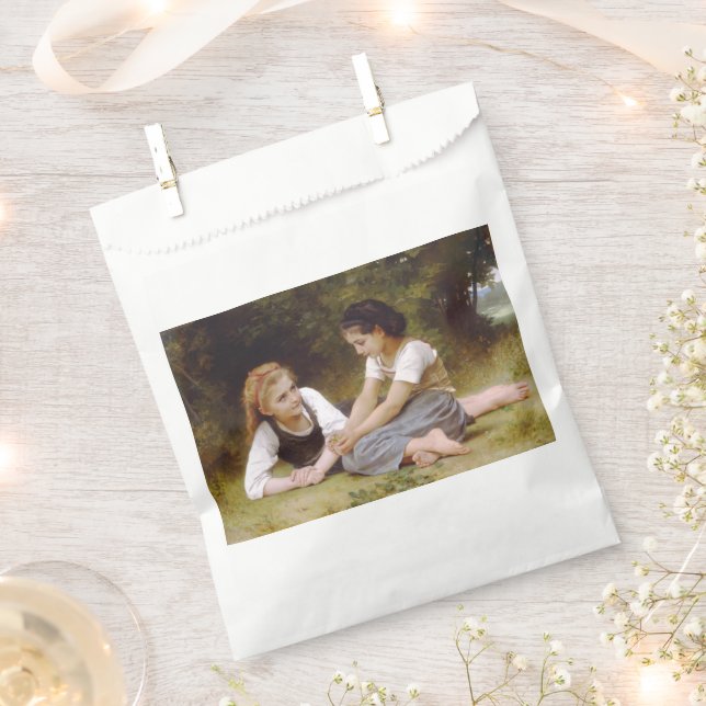 Sachets En Papier Les Noisettes : Les jeunes filles ramassent les no (Coupé)