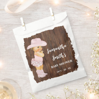 Sachets En Papier Little Cowgirl Western Baby shower Party