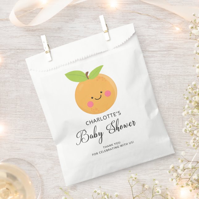 Sachets En Papier Little Cutie C'est une fille Favor Sac (Coupé)