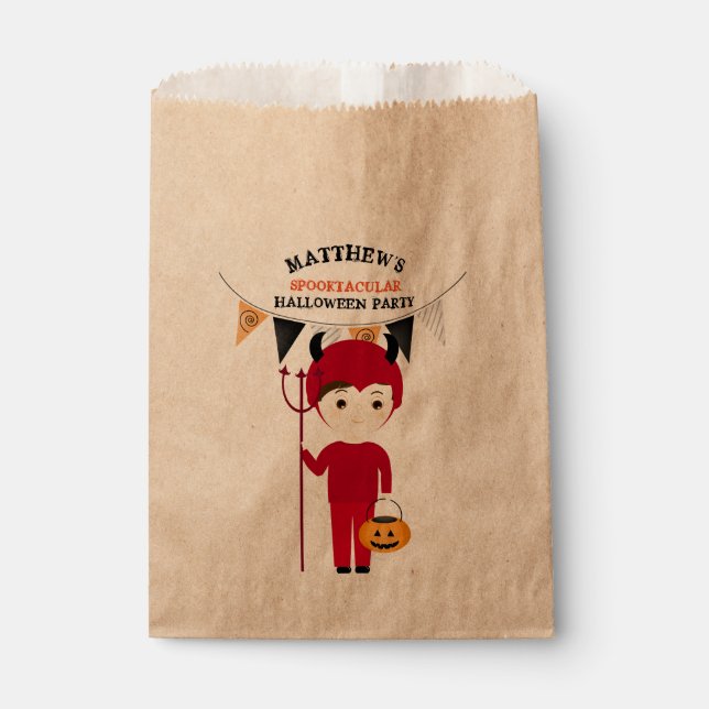 Sachets En Papier Little Devil Halloween Party (Devant)