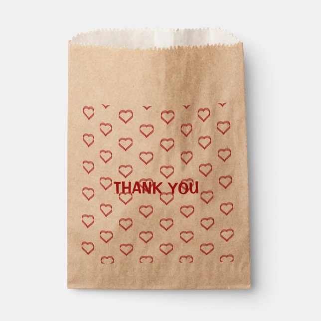 Sachets En Papier little hearts  (Devant)