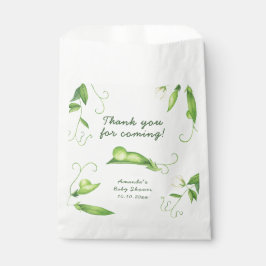 Sachets En Papier Little Sweet Pea Baby Shower Thank You