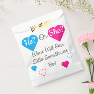 Sachets En Papier Little Sweetheart Saint-Valentin Révélation de gen
