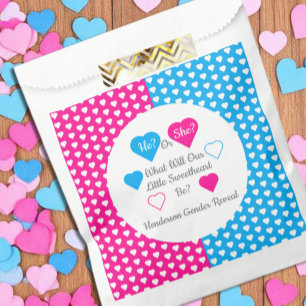 Sachets En Papier Little Sweetheart Saint-Valentin Révélation de gen