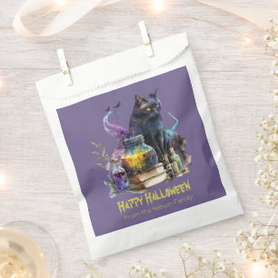 Sachets En Papier Livres et potions de chats noirs Halloween heureux