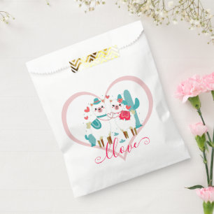 Sachets En Papier Llama Amour