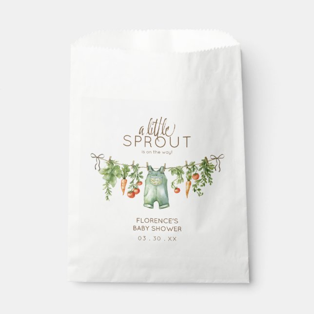 Sachets En Papier Locally Grown Baby Shower Party (Devant)