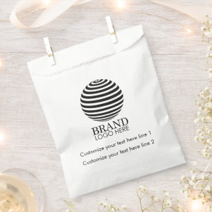 Sachets En Papier Logo d'affaires personnalisé moderne cadeau promot