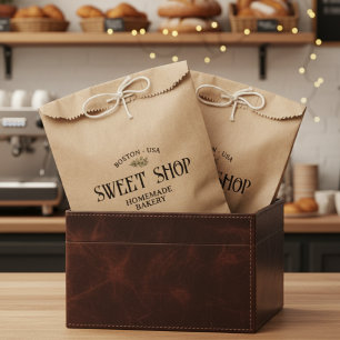 Sachets En Papier Logo d'arc personnalisé Petite entreprise