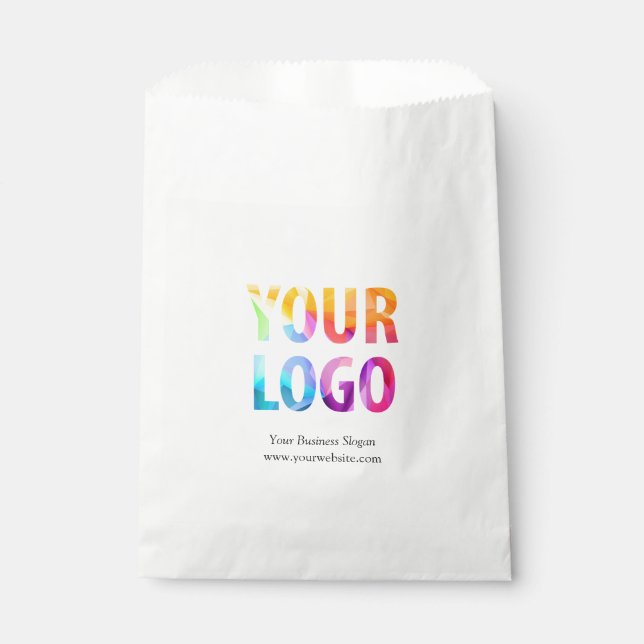 Sachets En Papier Logo de l'entreprise personnalisée Cadeau promotio (Devant)