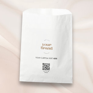 Sachets En Papier Logo de l'entreprise simple de marketing d'emballa