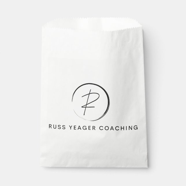 Sachets En Papier Logo de signature de l'entraîneur Russ Yeager (Devant)