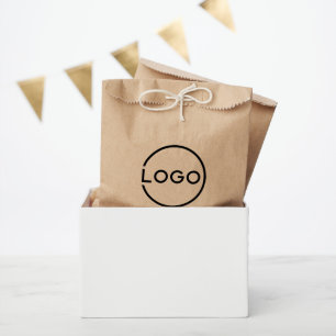 Sachets En Papier Logo d'entreprise personnalisé avec texte personna