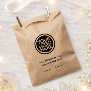 Sachets En Papier Logo d'entreprise promotionnel personnalisé