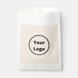 Sachets En Papier Logo personnalisé sur de minuscules points blancs 