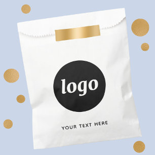 Sachets En Papier Logo Simple Avec Entreprise Texte