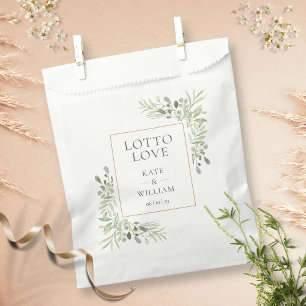Sachets En Papier Lotto Love Love Loterie billet vert Mariage