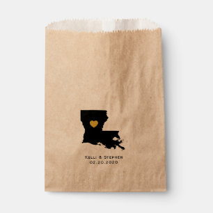 Sachets En Papier Louisiana Wedding Favor Treat Sacks, Cadeaux
