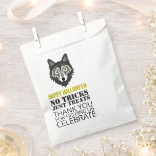 Sachets En Papier Loup Gris, Fête d'Halloween