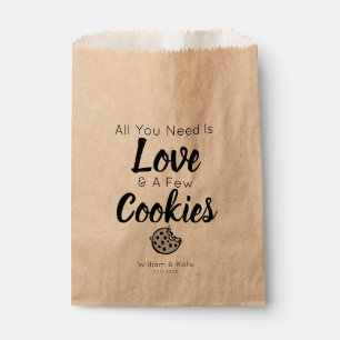 Sachets En Papier Love Cookies Traiter Mariage Favor Sac