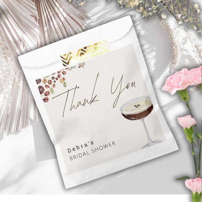 Sachets En Papier Love Is Brewing Mariage Moderne  (Créateur téléchargé)