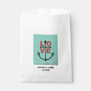 Sachets En Papier LOVE with Anchor design