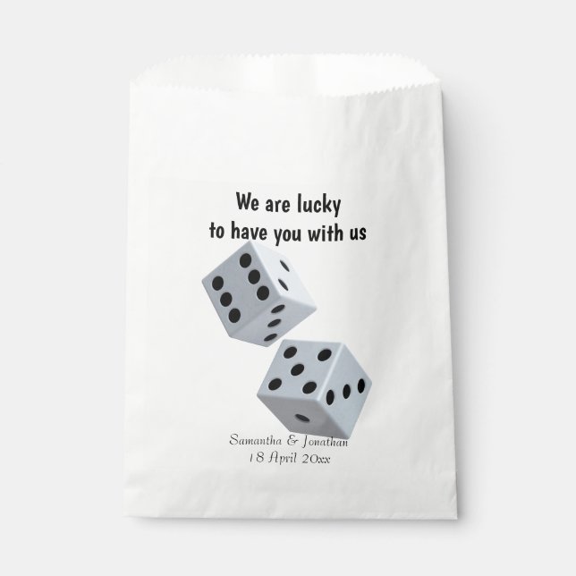 Sachets En Papier Lucky Dice (Devant)