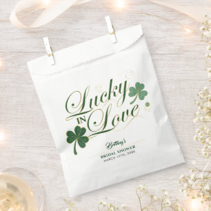 Sachets En Papier Lucky in Love St Patrick's Modern Fête des mariées