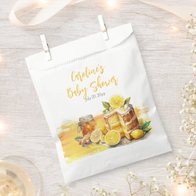 Sachets En Papier Luscieux Baby shower de thé au gingembre de citron (Coupé)