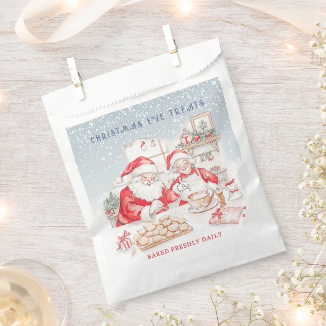 Sachets En Papier M. & Mme Claus Cookies de Noël (Coupé)