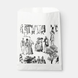 Sachets En Papier macabre halloween régence squelette toile