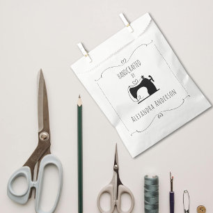 Sachets En Papier Machine à coudre vintage féminine artisanat minima